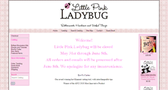 Desktop Screenshot of littlepinkladybug.com